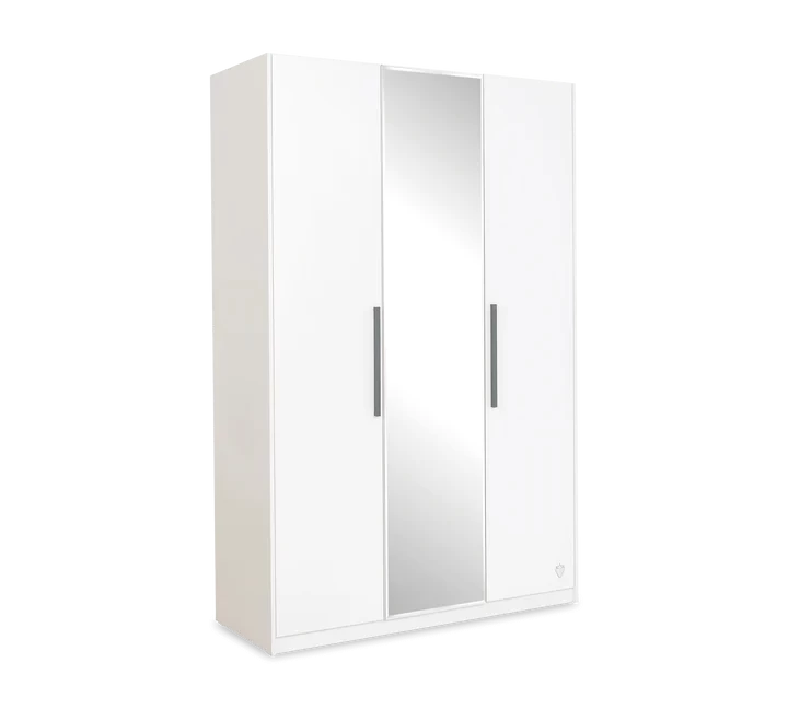 White 3 Door Cabinet