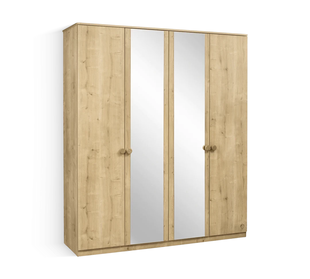 Mocha 4 Door Cabinet