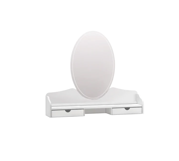 Rustic White Dresser Mirror