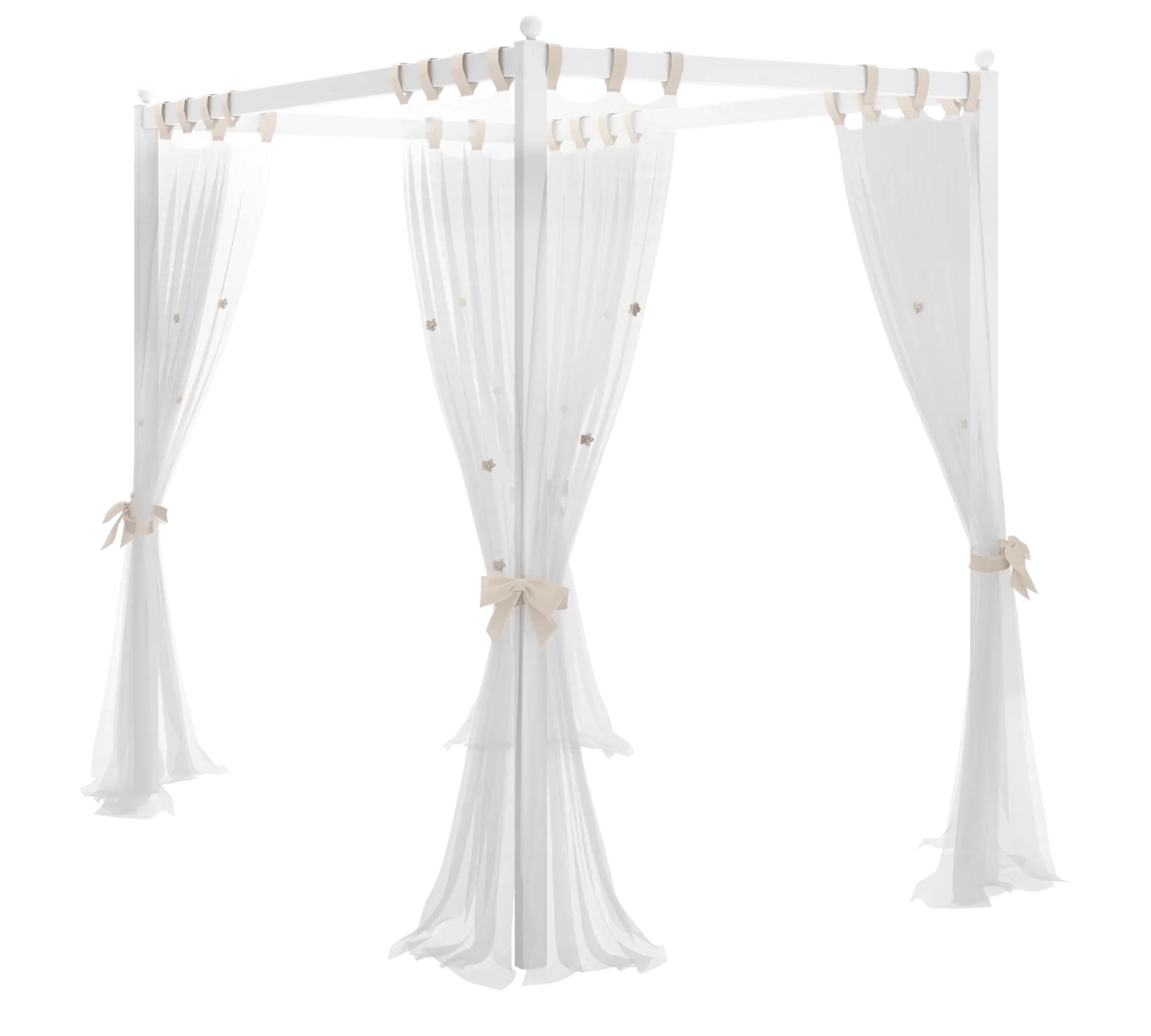 Rustic White Mosquito Net Tulle
