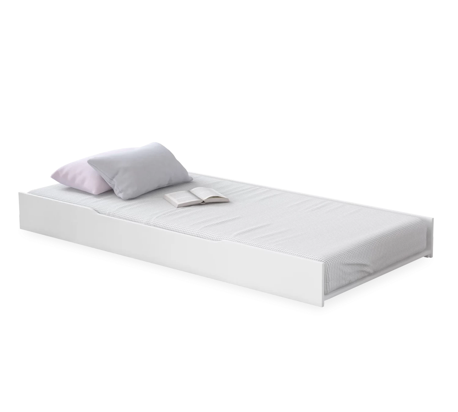 Rustic White Bottom Bed (100x200 cm)