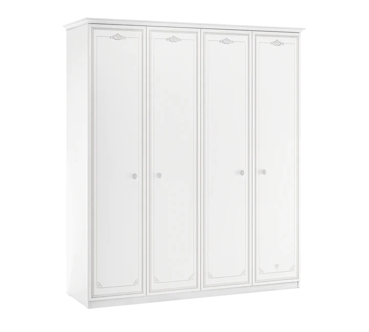 Selena Gray 4 Door Wardrobe