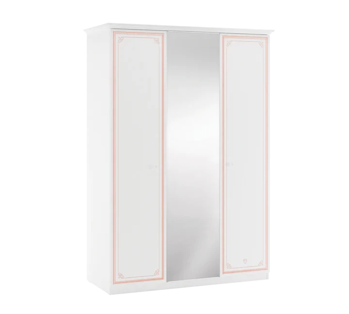 Selena Pink 3 Door Wardrobe